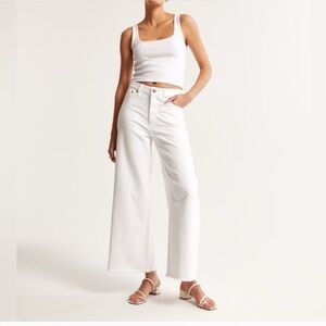 Abercrombie & Fitch high rise crop wide leg nwt 8